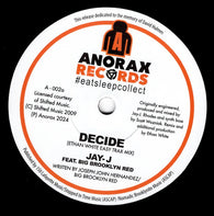 JAY-J Featuring BIG BROOKLYN RED - DECIDE (ANORAX RECORDS) Mint Condition.