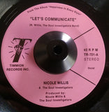 NICOLE WILLIS - LETS COMMUNICATE (TIMMION) Mint Condition